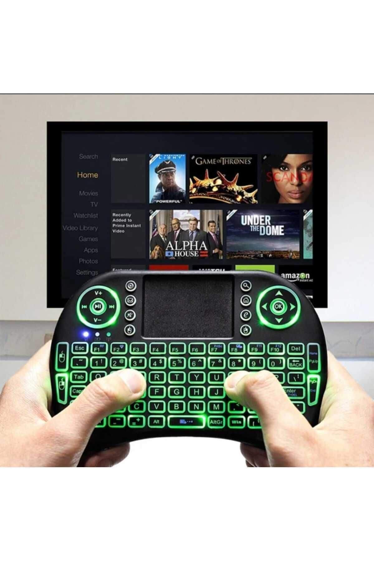 Kablosuz Bluetooth Smart Tv & Tv Box Uyumlu Türkçe Mini Klavye