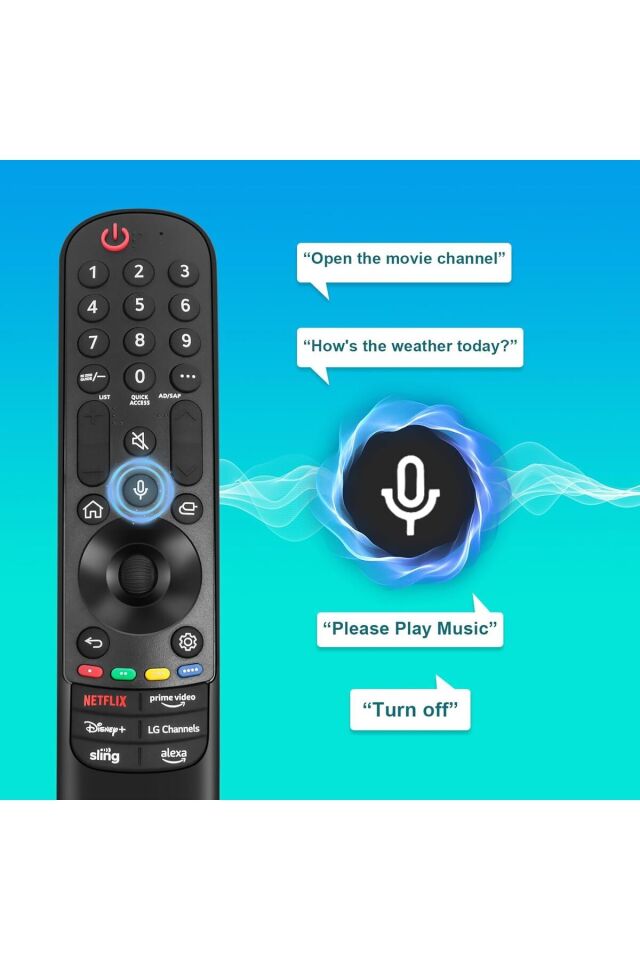 ( Orjinal Ürün )Tv Kumanda Sesli Komut Sihirli Kumanda Smart Tv Uyumlu Mr23