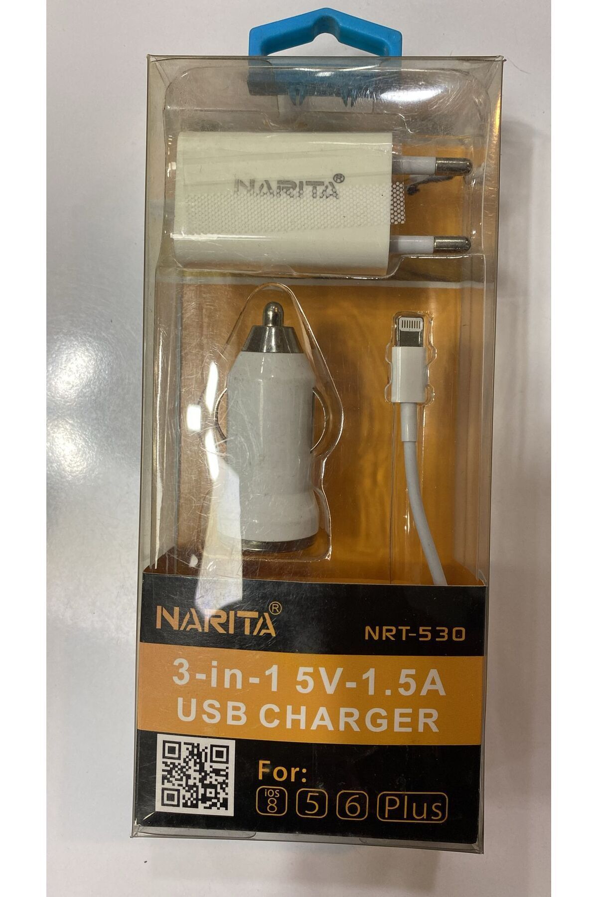 Oto Çakmaklık & Ev - 3' ü 1 arada set iPhone iOS telefon oto şarj aleti ORJİNALL