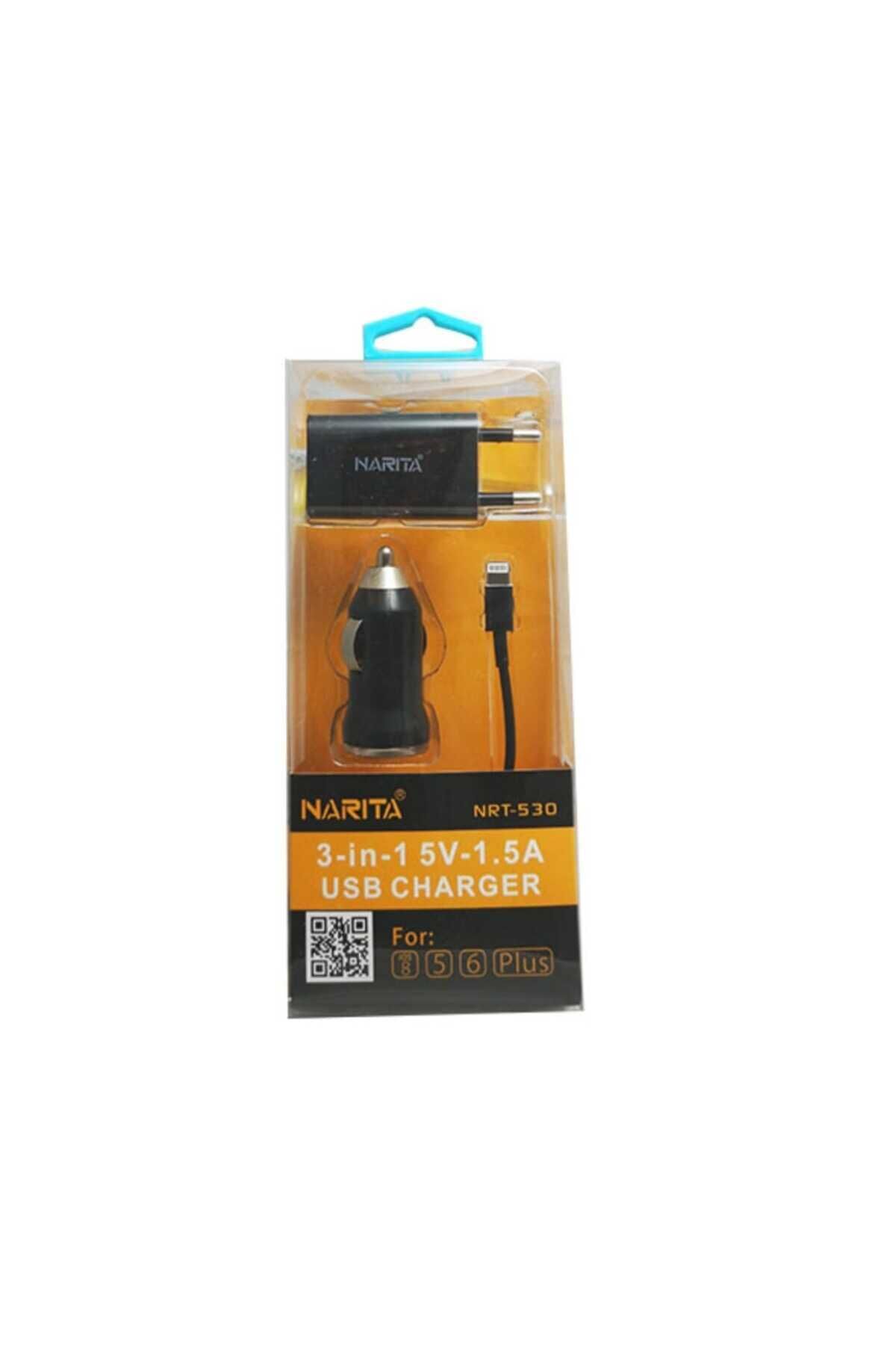 Oto Çakmaklık & Ev - 3' ü 1 arada set iPhone iOS telefon oto şarj aleti ORJİNALL