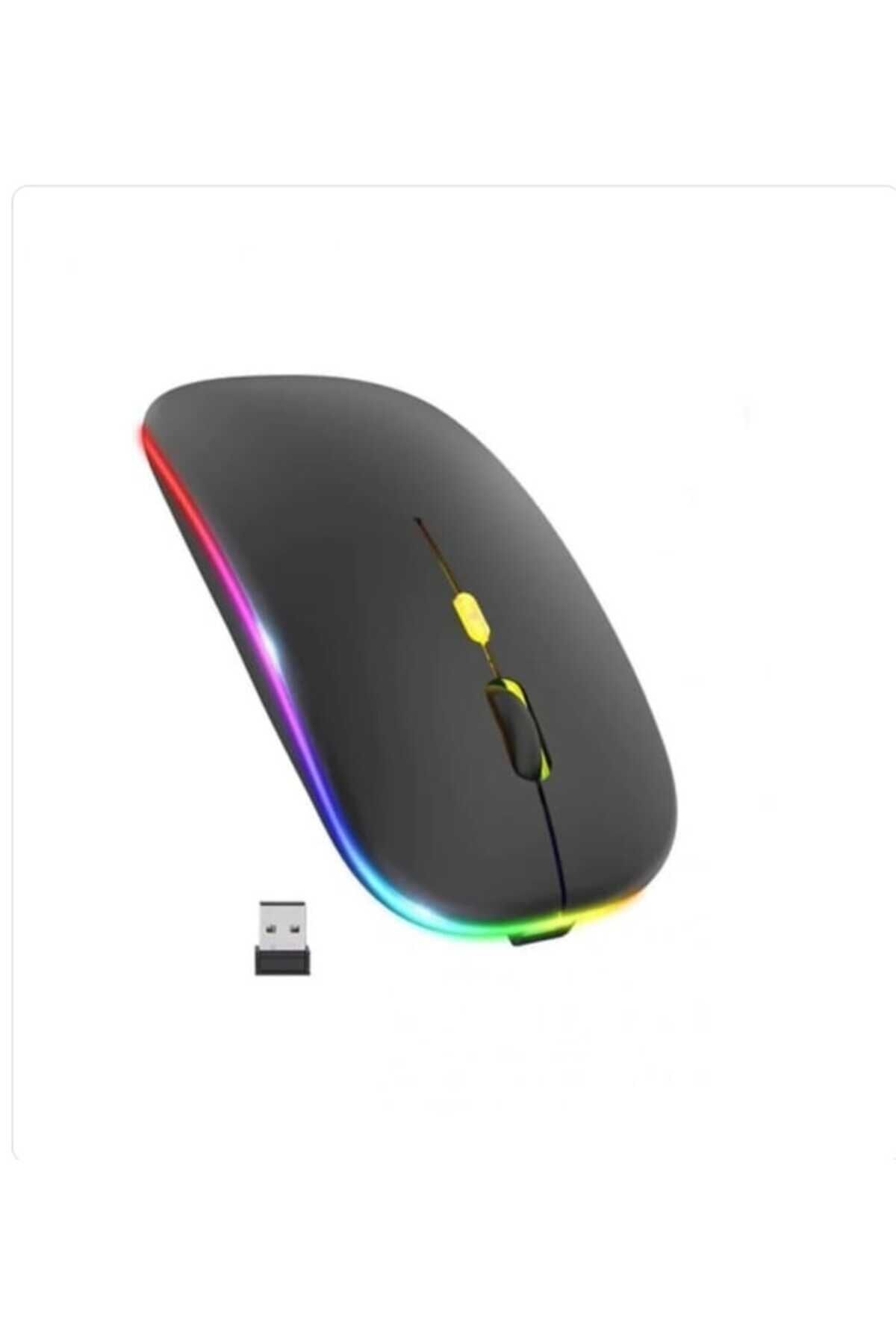 Bluetooth Led Kablosuz Fare, Şarj Edilebilir Ince Sessiz Fare 2.4g Ofis mouse