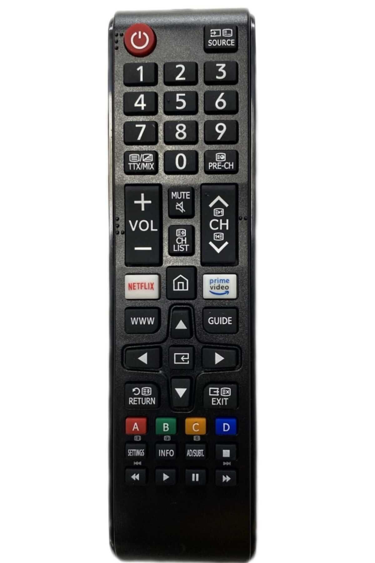 50ru7400 Ue55ku7350uxtk Q6f Serisine Uyumlu Smart 4k Led Tv Kumanda Netflix - Prime Video Tuşlu