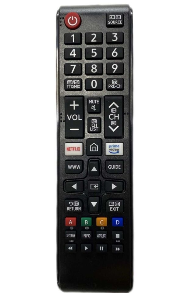 Samsung 50ru7400 Ue55ku7350uxtk Q6f Serisine Uyumlu Smart 4k Led Tv Kumanda Netflix - Prime Video Tuşlu