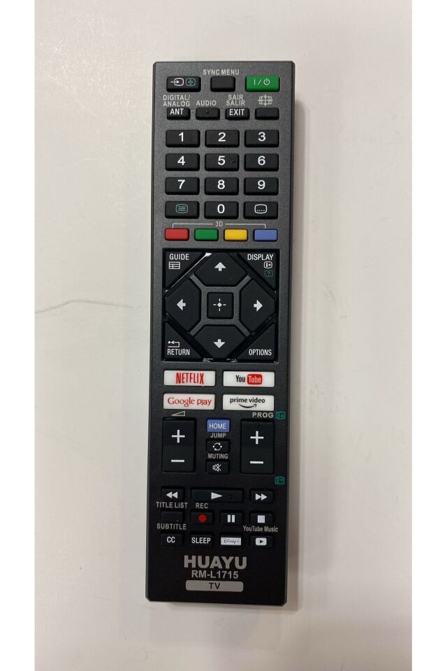 Sony Rm-l1715 Lcd-led Tv Kumanda Blisterli Youtube Netflix google play Tuşlu
