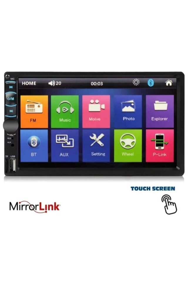 KS-G753 7'' BT/USB/SD/FM/AUX 4x45 Watt Mirrorlink Bt/usb/sd/fm/aux OTO Dooble Teyp