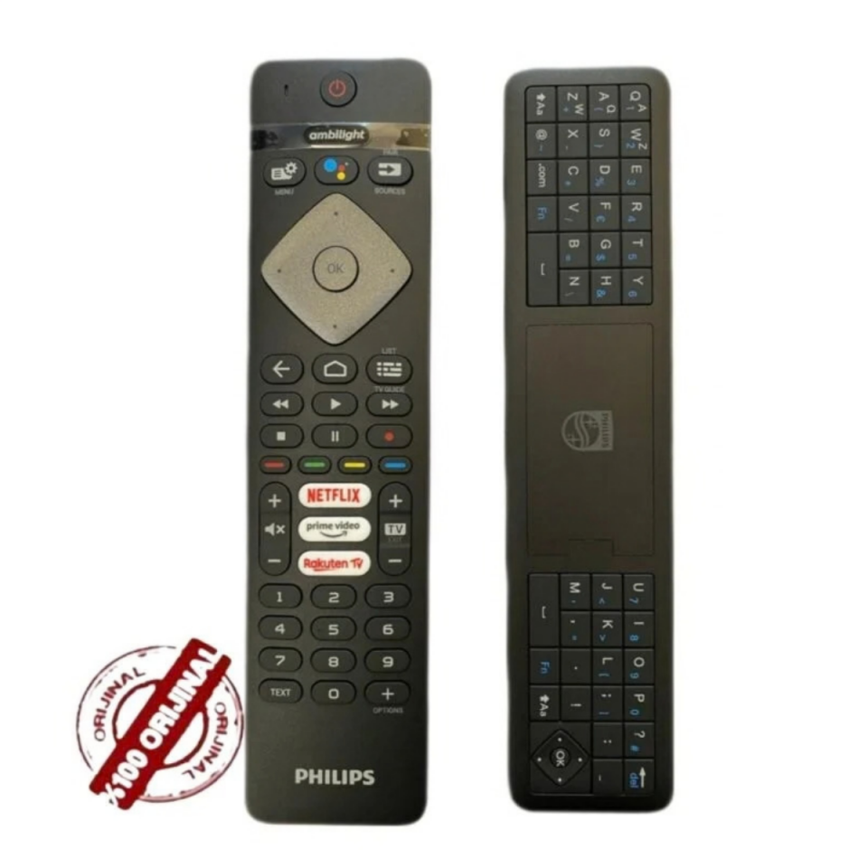PHİLİPS TV Klavyeli Kumanda Sesli Komutlu PUS ve OLED Serisi Uyumlu ORJİNAL