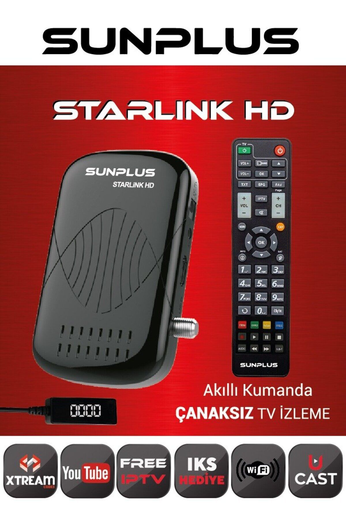 STARLINK HD UYDU ALICISI FULL HD 1080P TV & UYDU TEK KUMANDA
