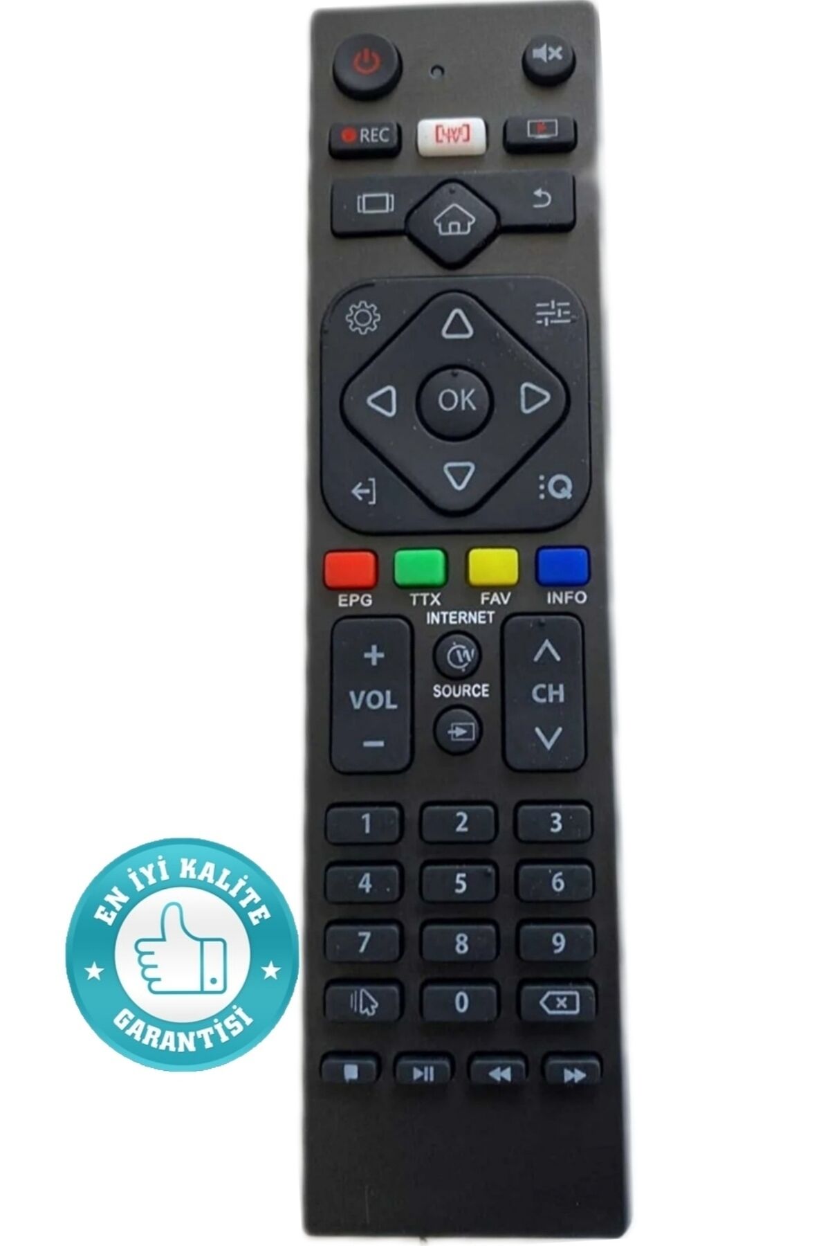 HI-LEVEL RM-L265C ANDROID TV LIVE TV TUŞLU LCD-LED İle Uyumlu smart TV Kumandası 1.Sınıf kalte