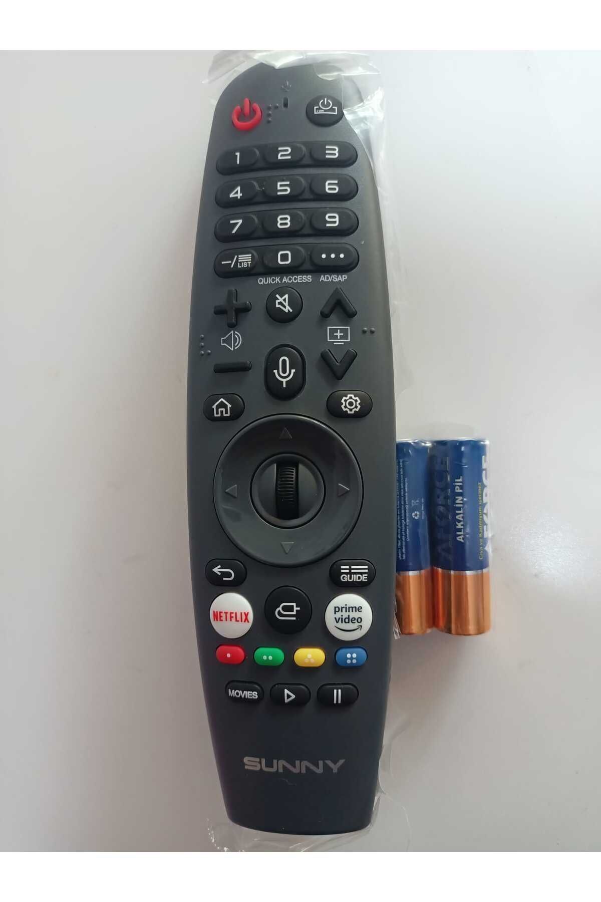 televziyon kumandası,Orjinal sunny ve hi level uyumlu,Vebos ses komutlu