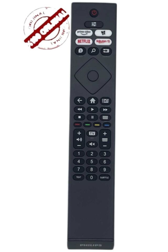 Philips PUS 7607 7906 7556 8506 Serisi Uyumlu TV Kumandası ORJİNAL Si̇yah