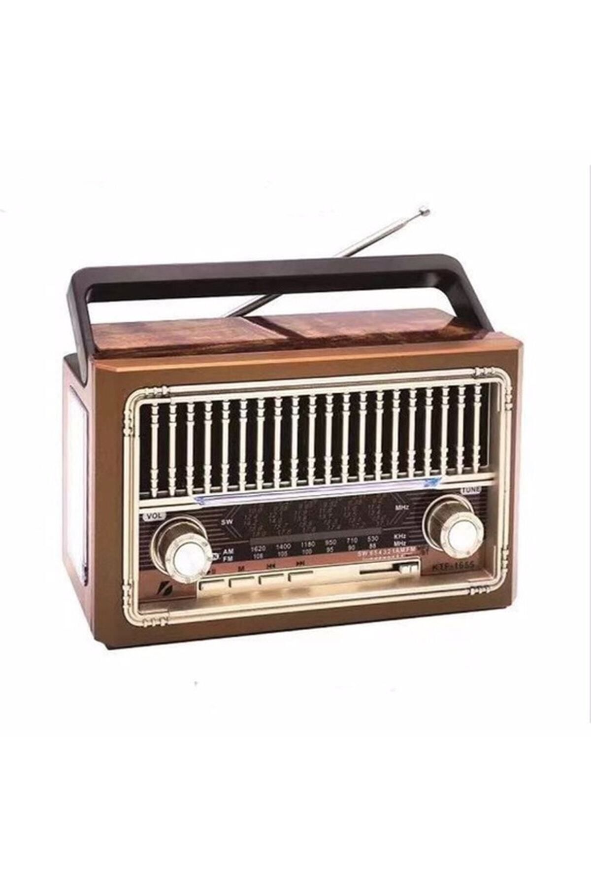 Nostalji Radyo Bluetoothlu Radyolu Usb Sd El Fenerli Ktf-1655