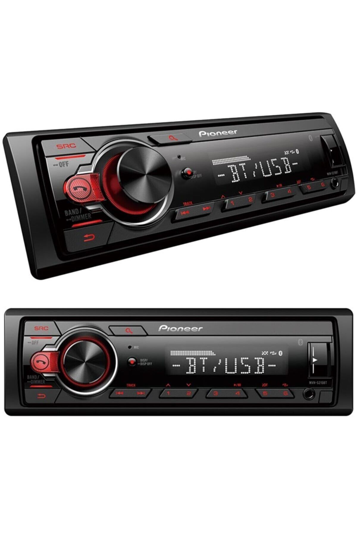Pıoneer Mvh-s215bt Usb/fm/aux/bt Bluetoothlu Mekaniksiz Oto Teyp 4 X 50 Watt