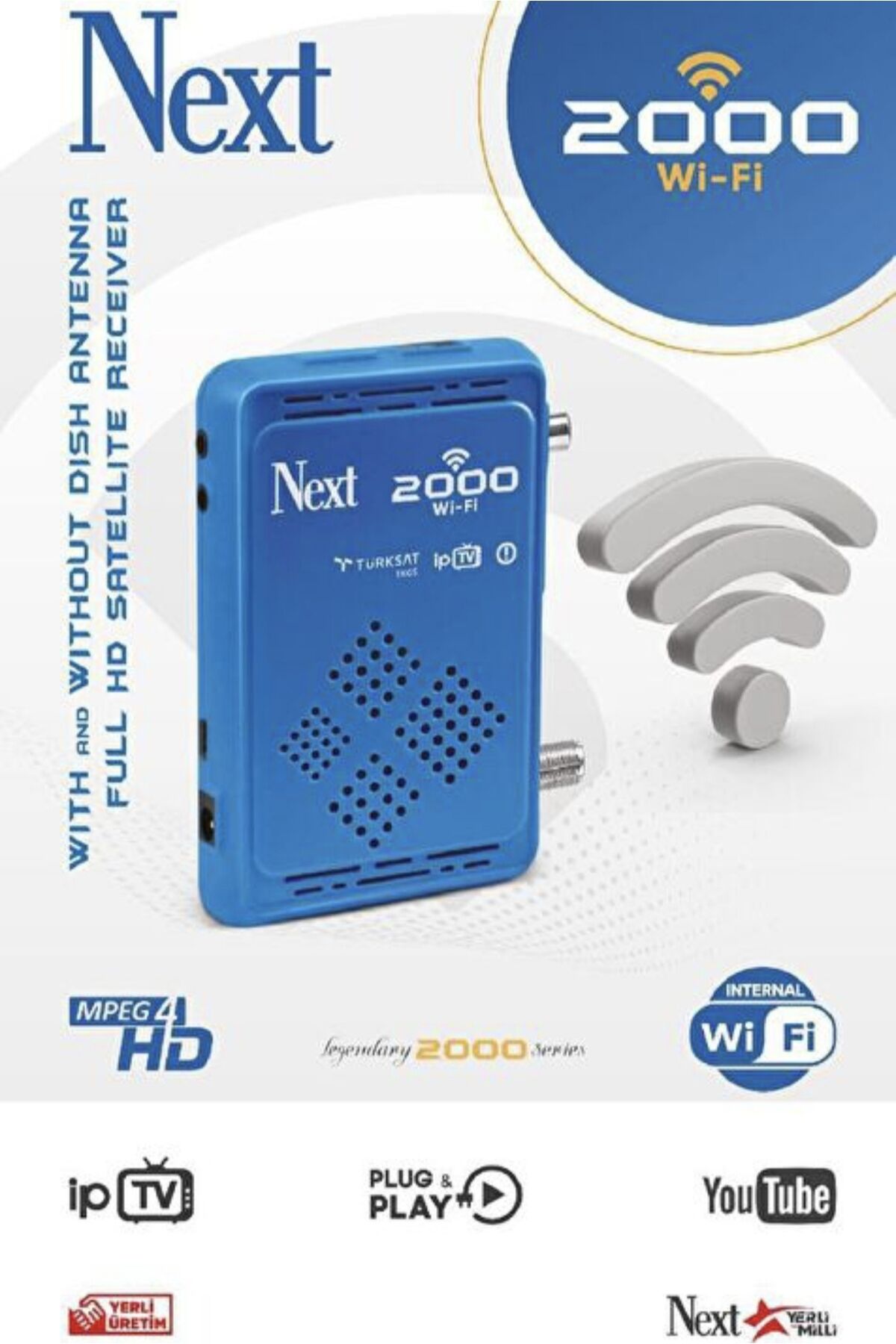 Next 2000 Wifi-S I.p.t.v. Özellikli Hd Uydu Alıcısı Dahili Wifi
