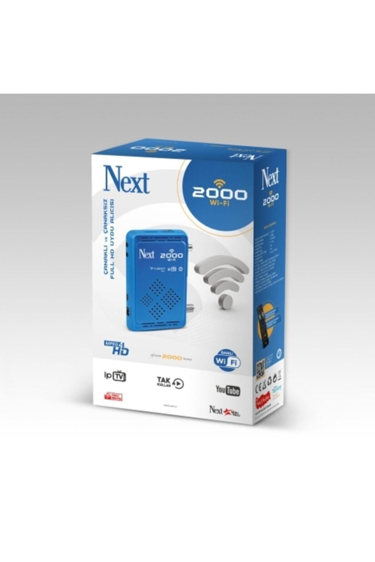 Next 2000 Wi-fi Çanaklı - Çanaksız Dahili Wi-fi Full Hd Uydu Alıcısı