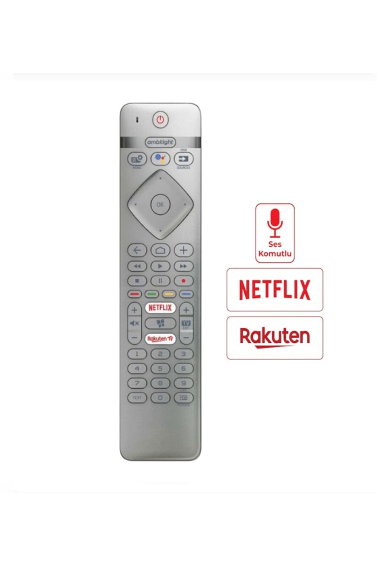 Ses Komutlu Tv Kumandası RC4154403/01 43PUS7304 50PUS7304 50PUS7354 55PUS7354