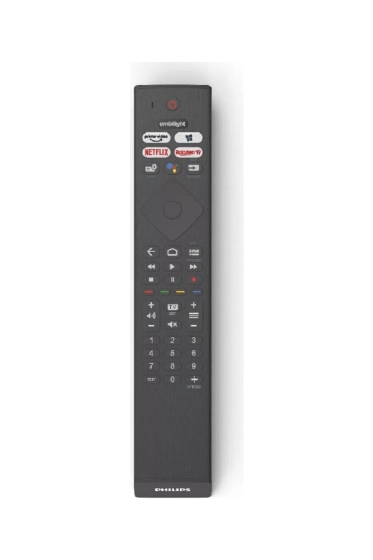 Tv Ambilight Tuşlu Ses Komut Kumanda Siyah (Orjinal)