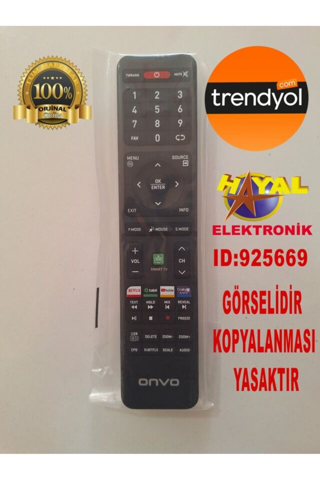 (ORJINAL) Youtube Tabii Netfilix Bein Tuşlu Lcd Kumanda