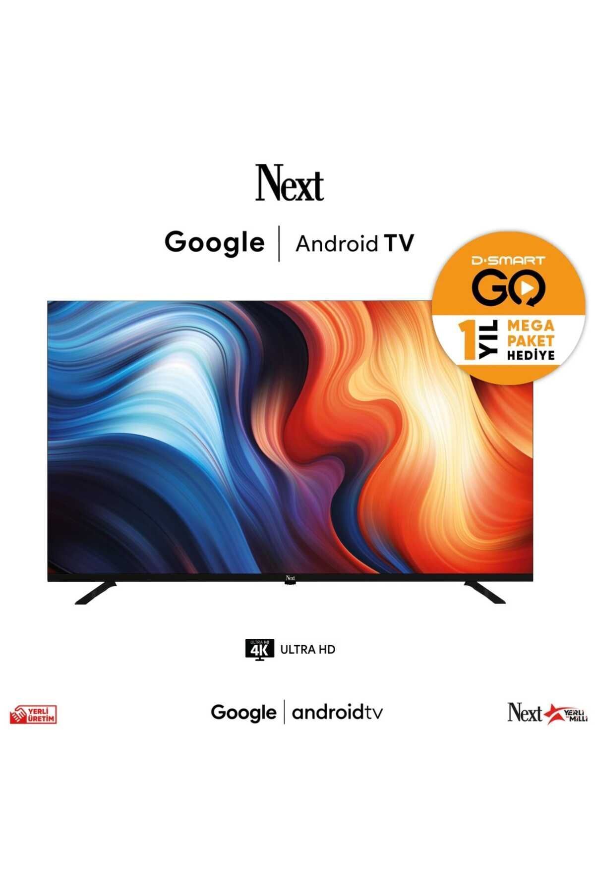 YE-50020GFSG5-4K 50 İNÇ 127 Ekran UHD 4K Google Android TV SES KOMUT KUMANDALI