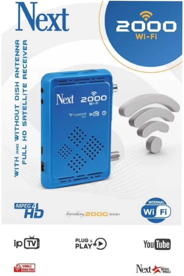 2000 DAHİLİ Wİ-Fİ S ÇANAKLI - ÇANAKSIZ FULL HD UYDU ALICISI