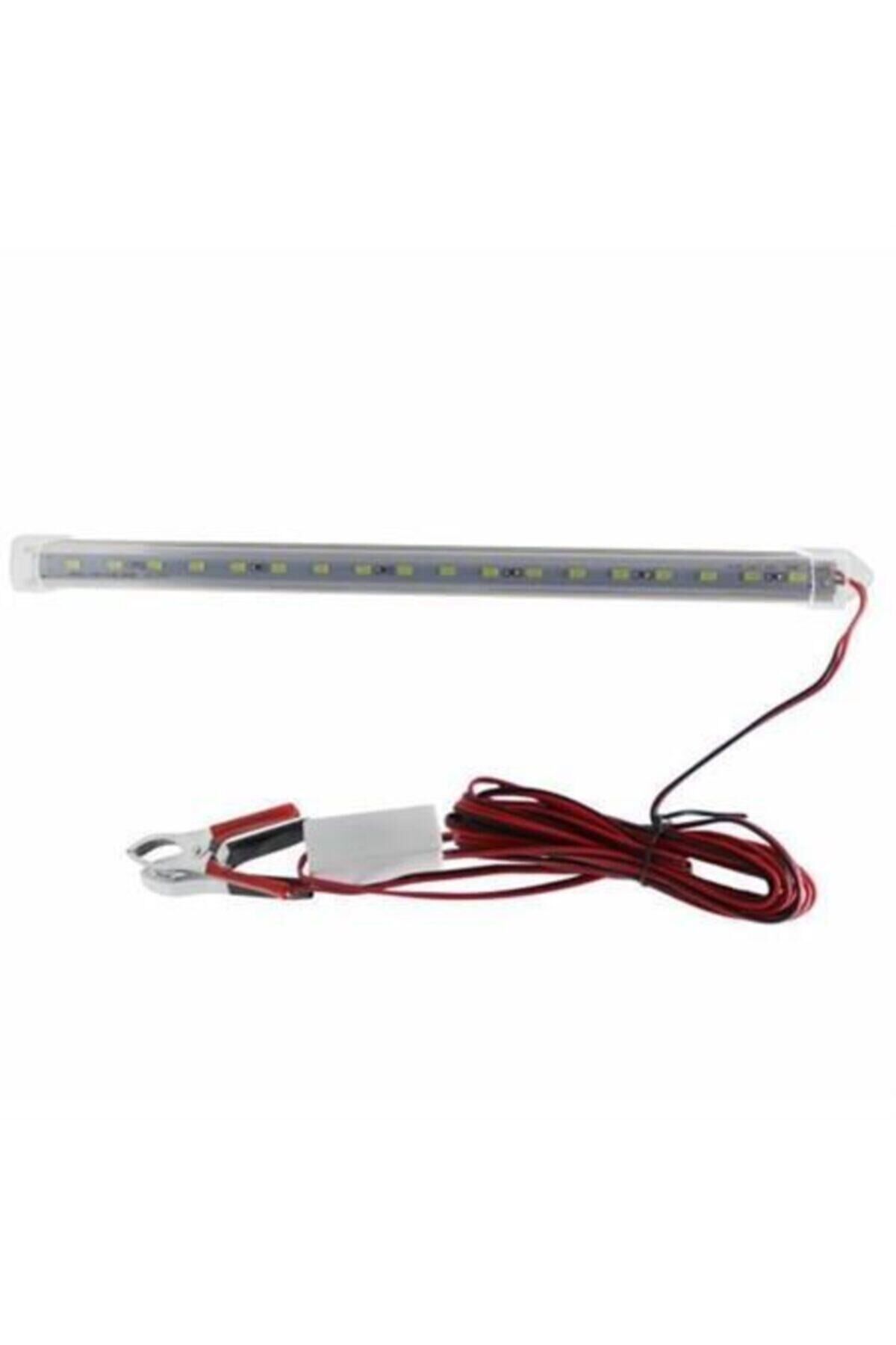 Hanedanev Akü Seyyar Lamba 30 Cm 18 Ledli Şerit Led 12v 4 Metre Kablo