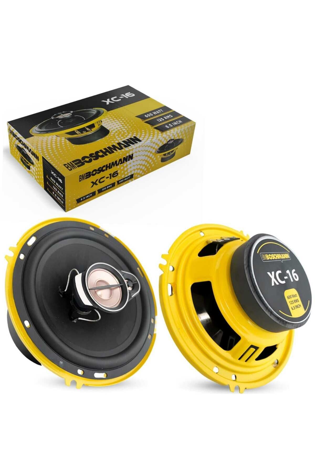 OTO HOPARLÖR 16CM 600W TWEETERLİ 2 ADET BOSCHMANN XC-16
