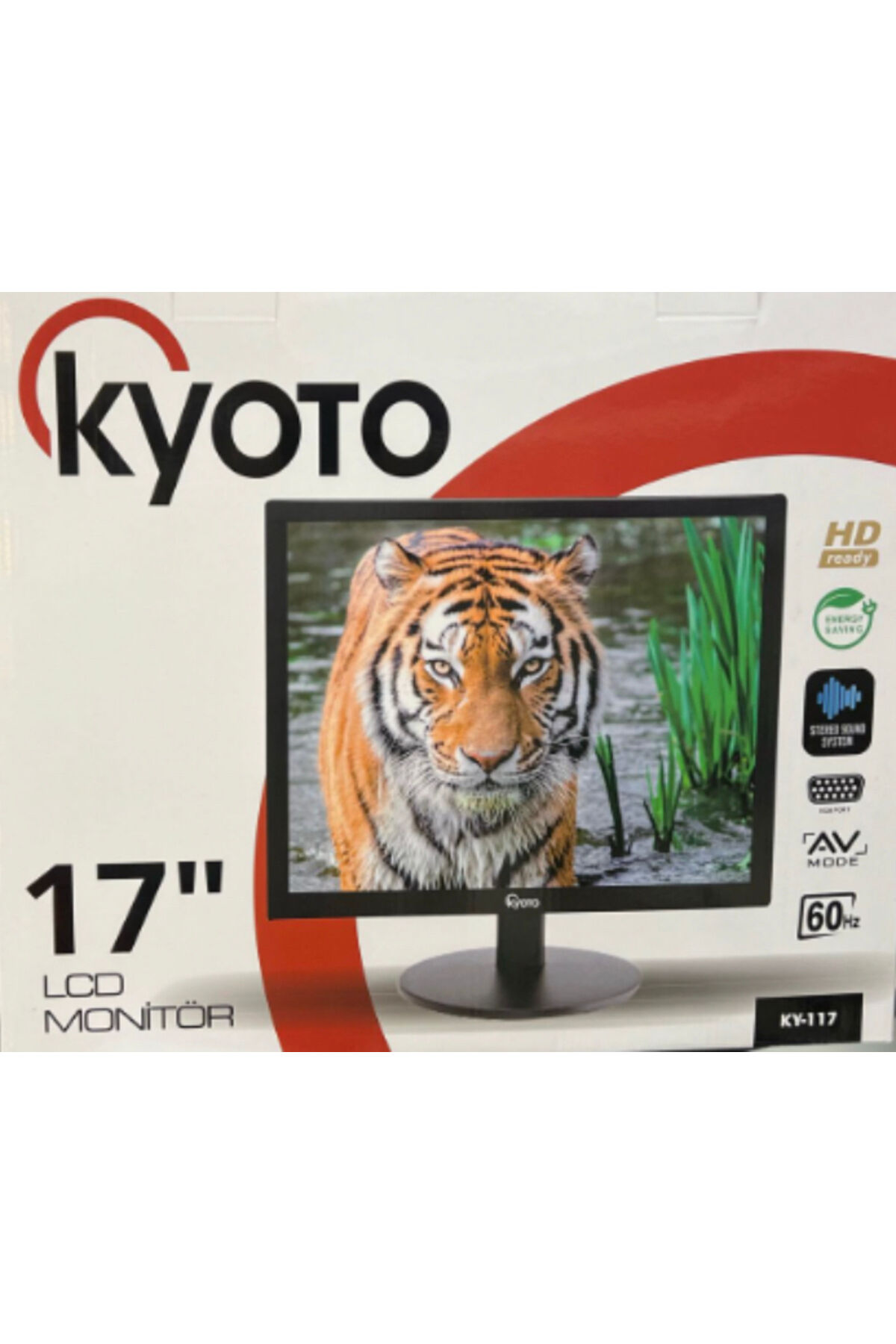 LCD Monitör Vga-HDMI-Rca Girişli Hoparlörlü KY-117 17'' EKRAN MONİTÖR