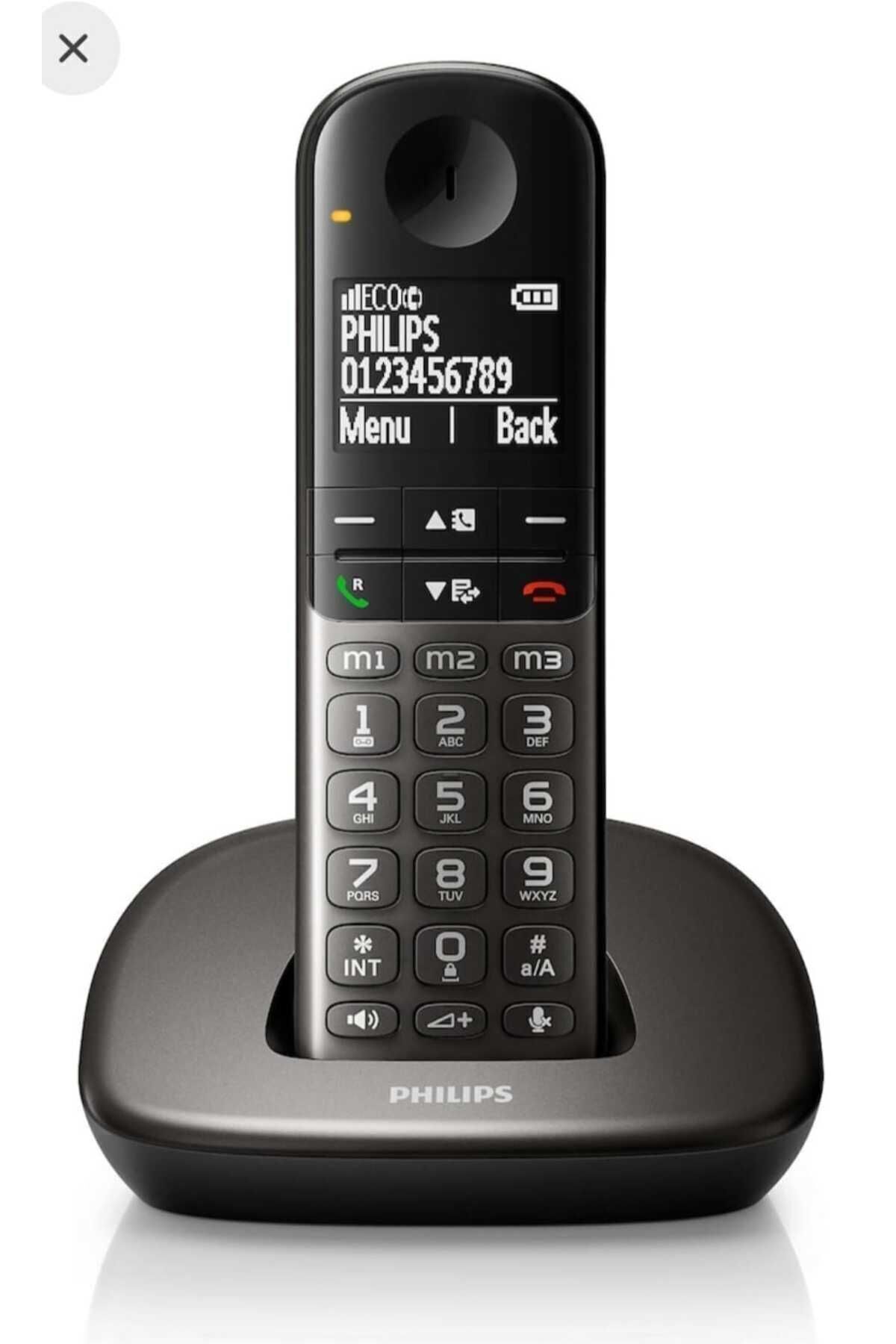 Xl4901ds Geniş Büyük Ekranlı Telsiz Telefon Siyah