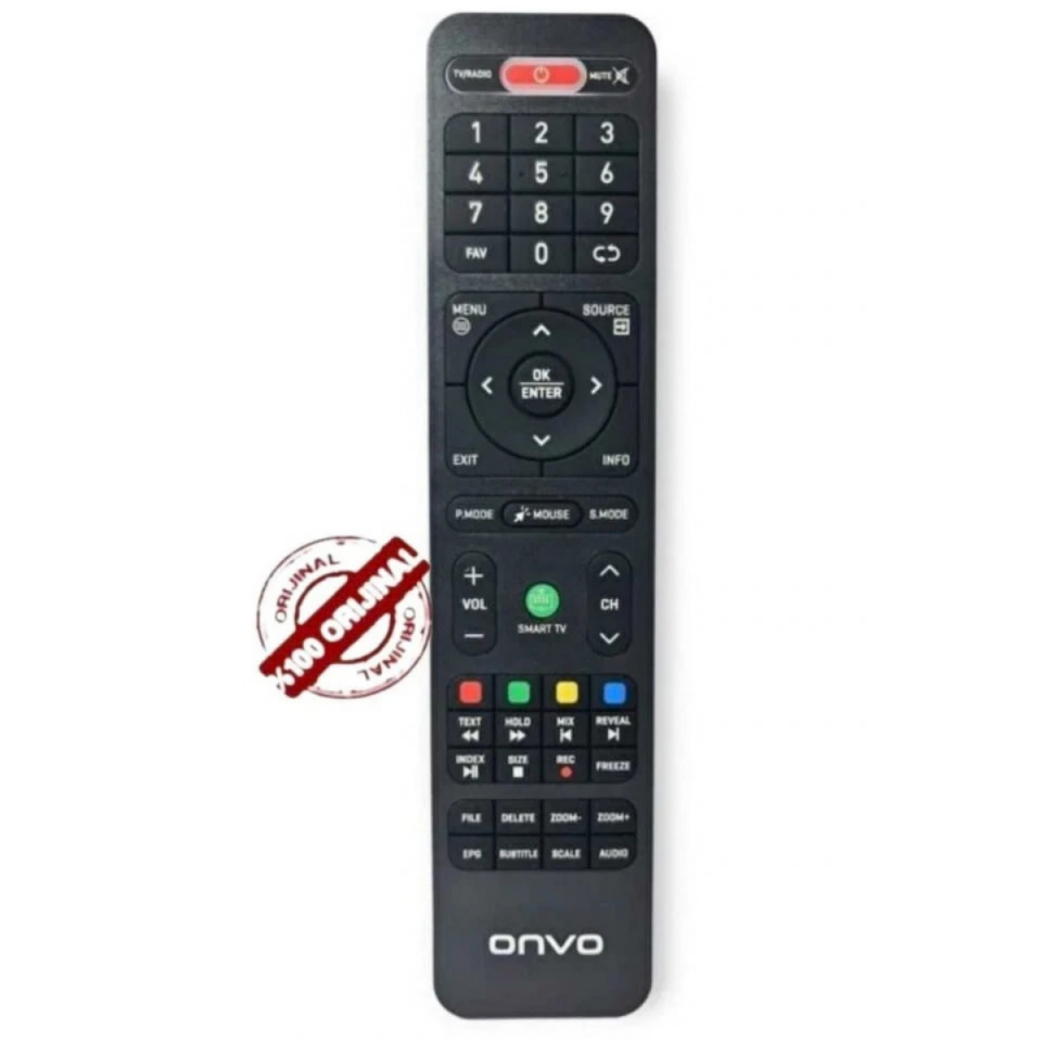 Onvo Android Smart TV Uyumlu Tv Kumanda Mause ve Yeşil Smart Butonlu ORJİNAL