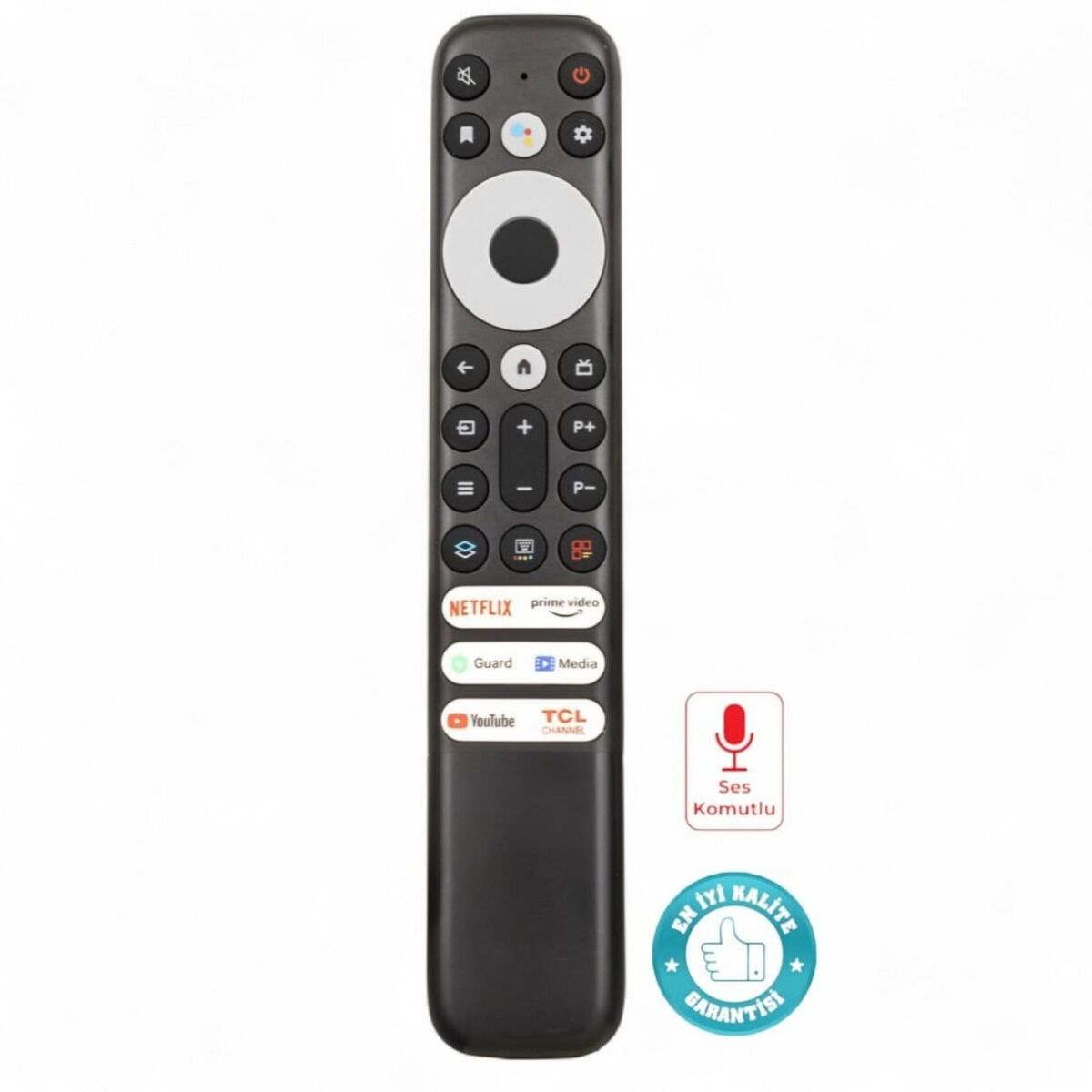 TCL RC902V FMR1 Ses Komutlu Google Android Smart TV Kumandası P725G C728 C635 P735 Uyumlu