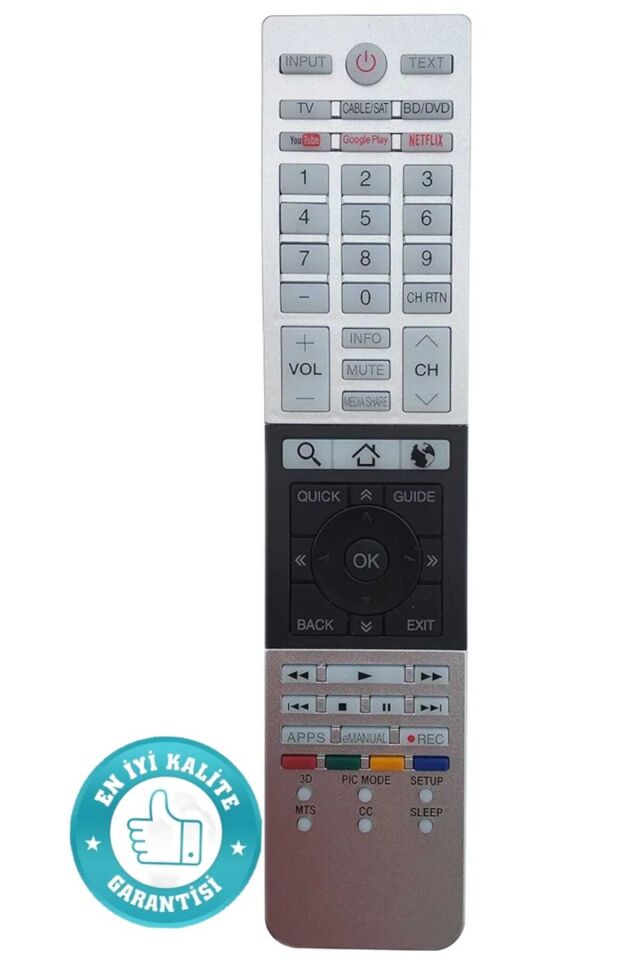 Toshibe CT-90428 CT90428 32L4300U 32L4300UC 39L4300 39L4300U 39L4300UC TV KUMANDA