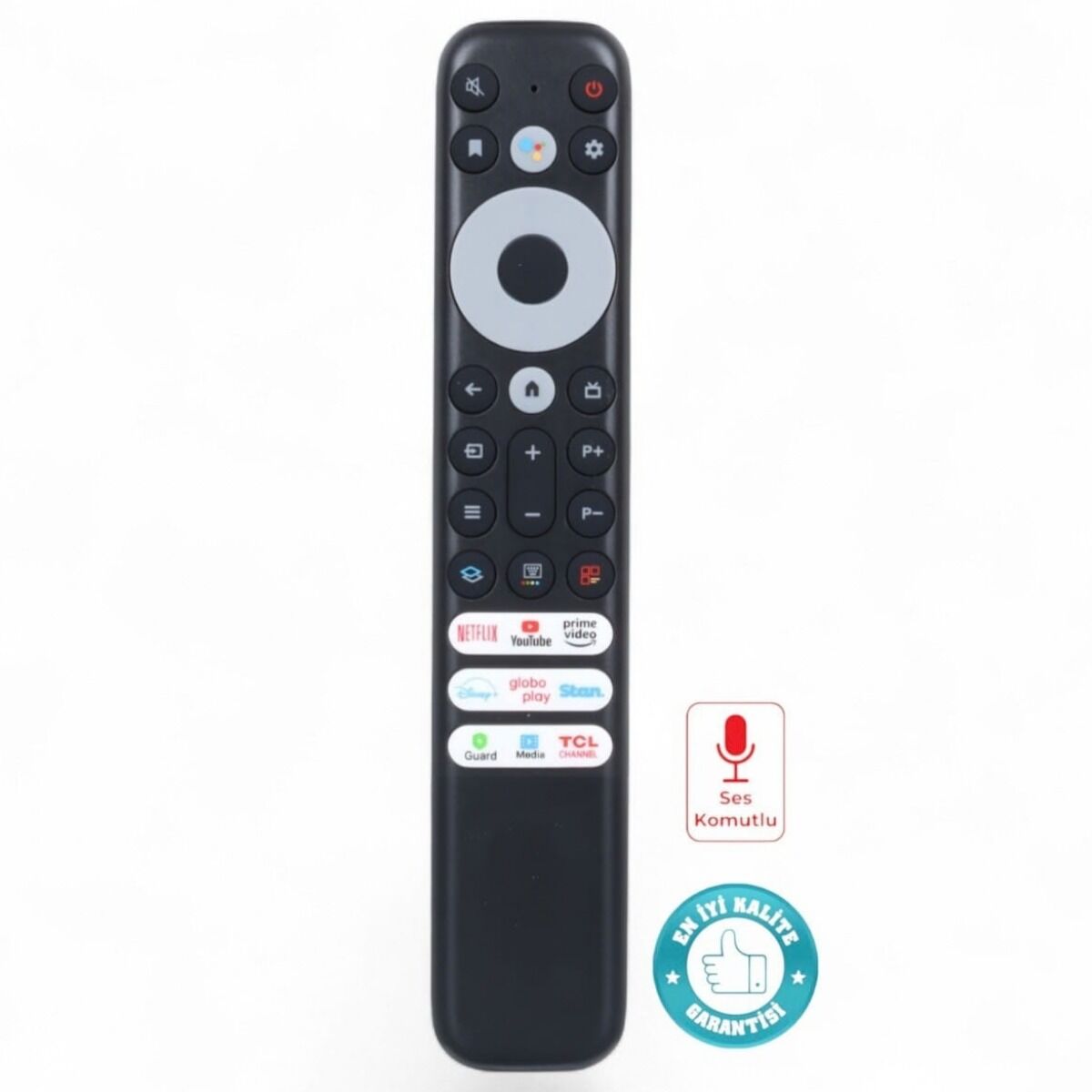 TCL RC902V FMR1 Ses Komutlu Android Google Smart TV Kumandası P725G C728 C635 P735 Uyumlu